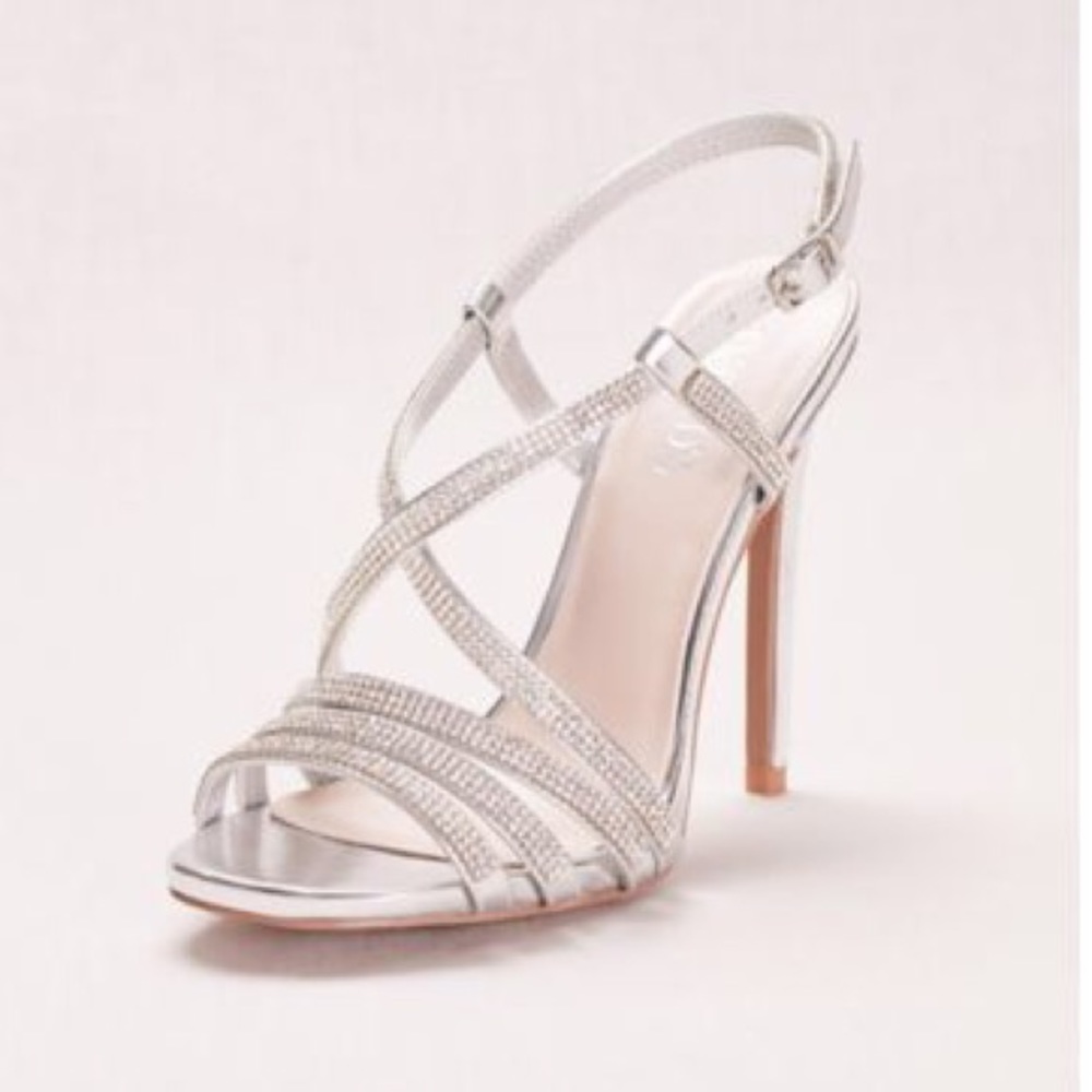 Crystal embellished bridal shoe!